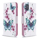 For Huawei Honor 9A Colored Drawing Pattern Horizontal Flip Leather Case with Holder & Card Slots & Wallet(Peach Blossom and Butterfly) - 1