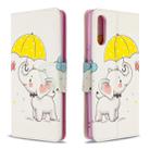 For Sony Xperia L4 Colored Drawing Pattern Horizontal Flip Leather Case with Holder & Card Slots & Wallet(Elephant) - 1
