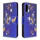 For Sony Xperia L4 Colored Drawing Pattern Horizontal Flip Leather Case with Holder & Card Slots & Wallet(Purple Butterfly) - 1