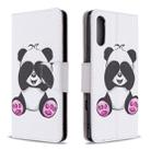 For Sony Xperia L4 Colored Drawing Pattern Horizontal Flip Leather Case with Holder & Card Slots & Wallet(Panda) - 1