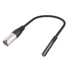 3.5mm Female to XLR 3pin Male Audio Cable, Length: 30cm - 1