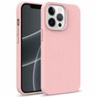 For iPhone 15 Pro Starry Series Shockproof Straw Material + TPU Protective Case(Pink) - 1