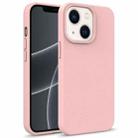 For iPhone 15 Starry Series Shockproof Straw Material + TPU Protective Case(Pink) - 1