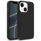 For iPhone 15 Starry Series Shockproof Straw Material + TPU Protective Case(Black) - 1