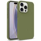 For iPhone 16 Pro Max Starry Series Shockproof Straw Material + TPU Protective Case(Army Green) - 1