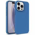 For iPhone 16 Pro Max Starry Series Shockproof Straw Material + TPU Protective Case(Blue) - 1