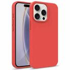 For iPhone 16 Pro Starry Series Shockproof Straw Material + TPU Protective Case(Red) - 1