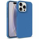 For iPhone 16 Pro Starry Series Shockproof Straw Material + TPU Protective Case(Blue) - 1