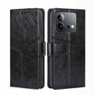 For vivo iQOO Neo 8 5G / 8 Pro 5G Geometric Stitching Leather Phone Case(Black) - 1