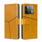 For vivo iQOO Neo 8 5G / 8 Pro 5G Geometric Stitching Leather Phone Case(Yellow) - 1