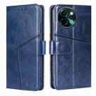 For vivo Y38 5G / T3x Global Geometric Stitching Leather Phone Case(Blue) - 1