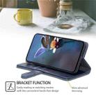 For vivo X100s Geometric Stitching Leather Phone Case(Blue) - 3
