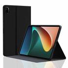 For Xiaomi Pad 5 / 5 Pro Rice Ear Texture Smart Leather Tablet Case(Black) - 1