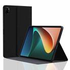 For Xiaomi Pad 6 / 6 Pro Rice Ear Texture Smart Leather Tablet Case(Black) - 1