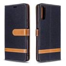 For Sony Xperia L4 Color Matching Denim Texture Horizontal Flip Leather Case with Holder & Card Slots & Wallet & Lanyard(Black) - 1