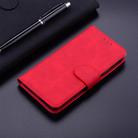 For iPhone SE 2024 Skin Feel Pure Color Flip Leather Phone Case(Red) - 2