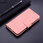 For iPhone SE 2024 Skin Feel Pure Color Flip Leather Phone Case(Pink) - 2