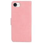 For iPhone SE 2024 Skin Feel Pure Color Flip Leather Phone Case(Pink) - 3