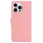 For iPhone 16 Pro Max Skin Feel Pure Color Flip Leather Phone Case(Pink) - 3