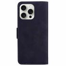 For iPhone 16 Pro Max Skin Feel Pure Color Flip Leather Phone Case(Black) - 3