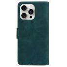 For iPhone 16 Pro Skin Feel Pure Color Flip Leather Phone Case(Green) - 3