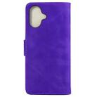 For iPhone 16 Plus Skin Feel Pure Color Flip Leather Phone Case(Purple) - 3