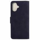 For iPhone 16 Plus Skin Feel Pure Color Flip Leather Phone Case(Black) - 3