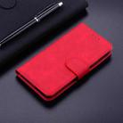 For iPhone 16 Skin Feel Pure Color Flip Leather Phone Case(Red) - 2