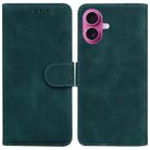 For iPhone 17 Skin Feel Pure Color Flip Leather Phone Case(Green) - 1