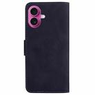 For iPhone 17 Skin Feel Pure Color Flip Leather Phone Case(Black) - 3