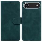 For iPhone 17 Air Skin Feel Pure Color Flip Leather Phone Case(Green) - 1