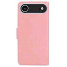 For iPhone 17 Air Skin Feel Pure Color Flip Leather Phone Case(Pink) - 3