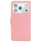 For iPhone 17 Pro Skin Feel Pure Color Flip Leather Phone Case(Pink) - 3