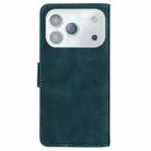 For iPhone 17 Pro Max Skin Feel Pure Color Flip Leather Phone Case(Green) - 3