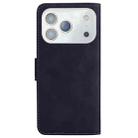 For iPhone 17 Pro Max Skin Feel Pure Color Flip Leather Phone Case(Black) - 3