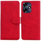 For Infinix Hot 30 Skin Feel Pure Color Flip Leather Phone Case(Red) - 1