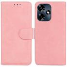 For Infinix Hot 30 Skin Feel Pure Color Flip Leather Phone Case(Pink) - 1