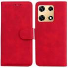 For Infinix Note 30 Pro Skin Feel Pure Color Flip Leather Phone Case(Red) - 1