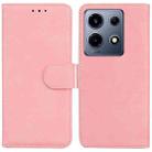 For Infinix Note 30 VIP Skin Feel Pure Color Flip Leather Phone Case(Pink) - 1