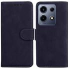 For Infinix Note 30 VIP Skin Feel Pure Color Flip Leather Phone Case(Black) - 1
