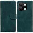 For Infinix Smart 7 HD Skin Feel Pure Color Flip Leather Phone Case(Green) - 1