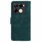 For Infinix Note 40 Pro 4G / 5G Skin Feel Pure Color Flip Leather Phone Case(Green) - 3