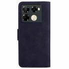 For Infinix Note 40 Pro 4G / 5G Skin Feel Pure Color Flip Leather Phone Case(Black) - 3