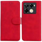 For Infinix Note 40 Pro+ 5G Skin Feel Pure Color Flip Leather Phone Case(Red) - 1