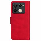 For Infinix Note 40 Pro+ 5G Skin Feel Pure Color Flip Leather Phone Case(Red) - 3