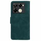 For Infinix Note 40 Pro+ 5G Skin Feel Pure Color Flip Leather Phone Case(Green) - 3