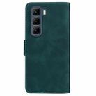 For Infinix Hot 50 4G Skin Feel Pure Color Flip Leather Phone Case(Green) - 3