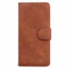 For Infinix Hot 50 4G Skin Feel Pure Color Flip Leather Phone Case(Brown) - 2