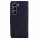 For Infinix Hot 50 4G Skin Feel Pure Color Flip Leather Phone Case(Black) - 3