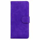 For Infinix Note 40 5G Skin Feel Pure Color Flip Leather Phone Case(Purple) - 2